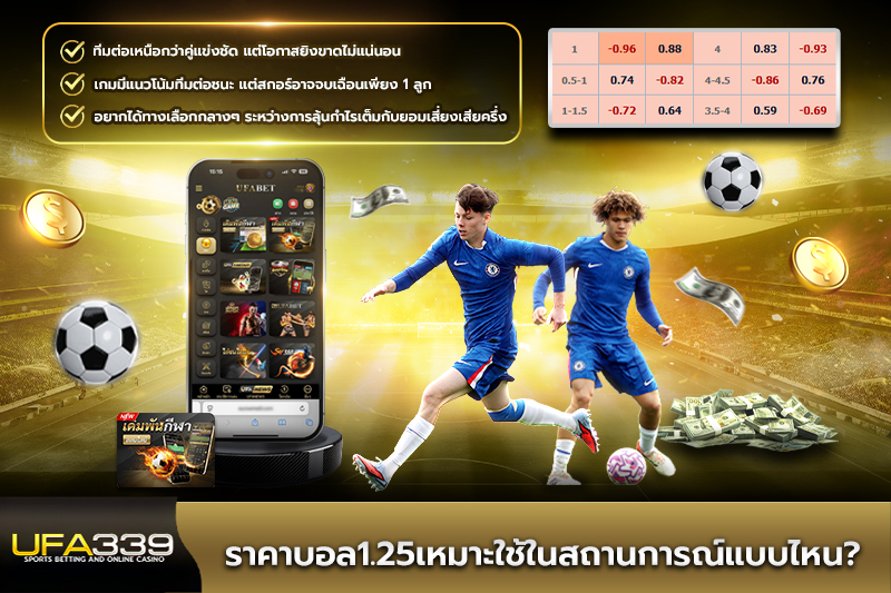 ราคาบอล1.25เหมาะใช้ในสถานการณ์แบบไหน