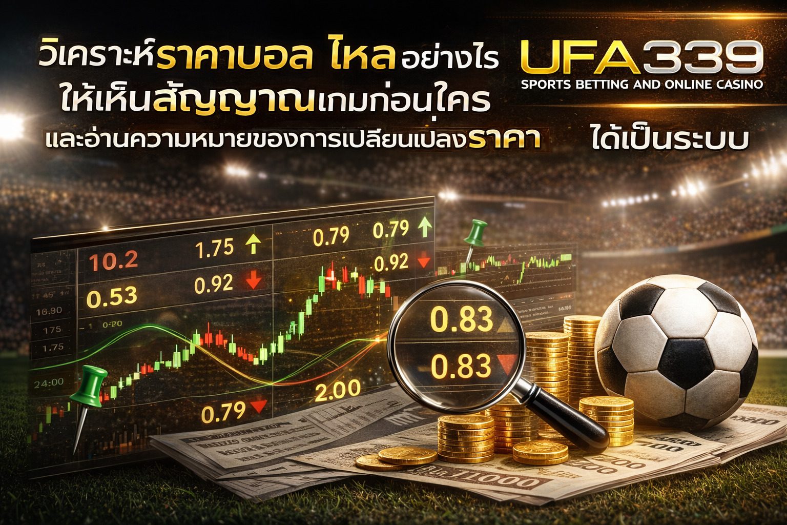 วิเคราะห์ราคาบอลไหลอย่างไรให้เห็นสัญญาณเกมก่อนใคร และอ่านความหมายของการเปลี่ยนแป